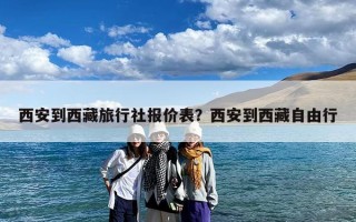西安到西藏旅行社报价表？西安到西藏自由行