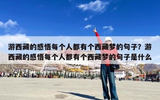 游西藏的感悟每个人都有个西藏梦的句子？游西藏的感悟每个人都有个西藏梦的句子是什么