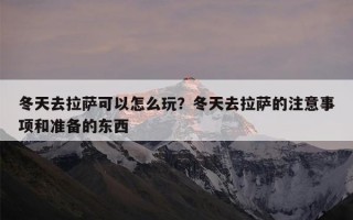 冬天去拉萨可以怎么玩？冬天去拉萨的注意事项和准备的东西