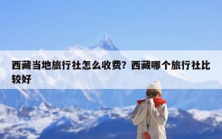 西藏当地旅行社怎么收费？西藏哪个旅行社比较好