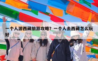 一个人游西藏旅游攻略？一个人去西藏怎么玩好