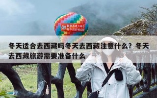 冬天适合去西藏吗冬天去西藏注意什么？冬天去西藏旅游需要准备什么