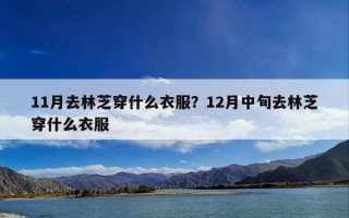 11月去林芝穿什么衣服？12月中旬去林芝穿什么衣服