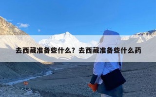 去西藏准备些什么？去西藏准备些什么药
