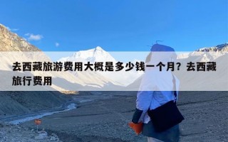 去西藏旅游费用大概是多少钱一个月？去西藏旅行费用