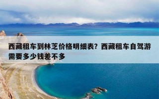 西藏租车到林芝价格明细表？西藏租车自驾游需要多少钱差不多