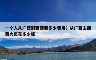 一个人从广西到西藏要多少费用？从广西去西藏大概花多少钱