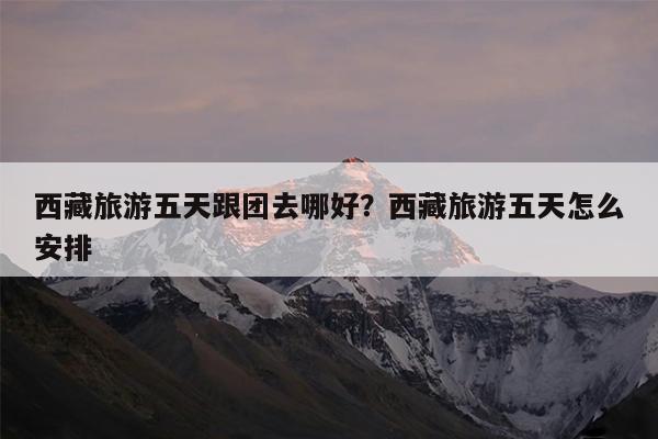 西藏旅游五天跟团去哪好?西藏旅游五天怎么安排