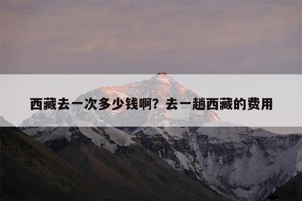 西藏去一次多少钱啊?去一趟西藏的费用